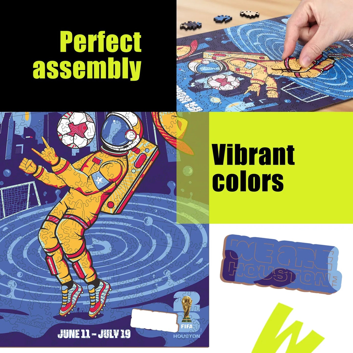 World Cup 2026 Houston Poster, FIFA Jigsaw Puzzle