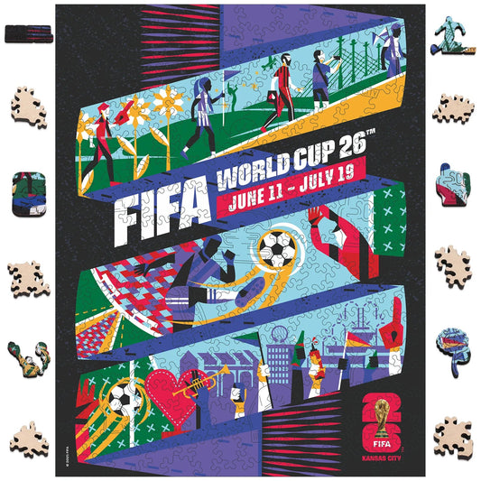 World Cup 2026 Kansas City Poster, FIFA Jigsaw Puzzle