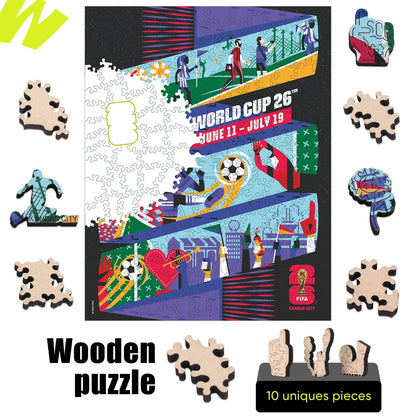 World Cup 2026 Kansas City Poster, FIFA Jigsaw Puzzle