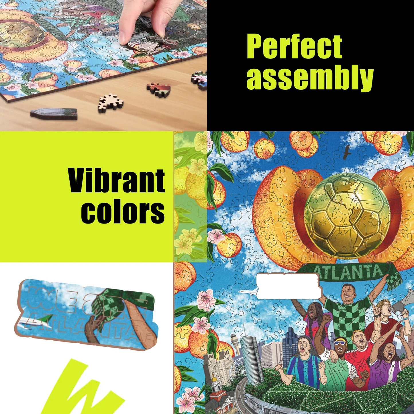 World Cup 2026 Atlanta Poster, FIFA Jigsaw Puzzle