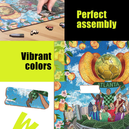 World Cup 2026 Atlanta Poster, FIFA Jigsaw Puzzle