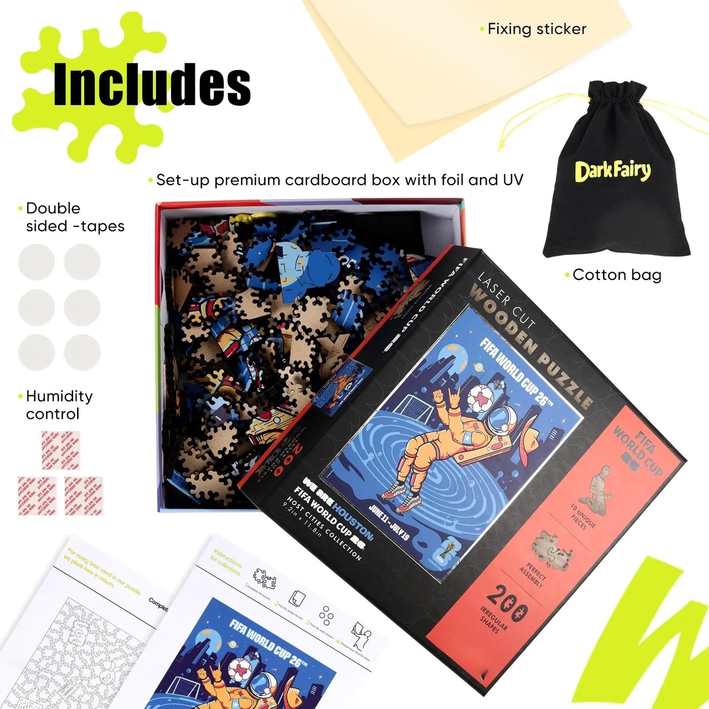 World Cup 2026 Houston Poster, FIFA Jigsaw Puzzle