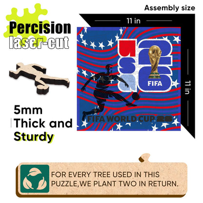 World Cup 2026 Host Country Poster USA, FIFA Jigsaw Puzzle