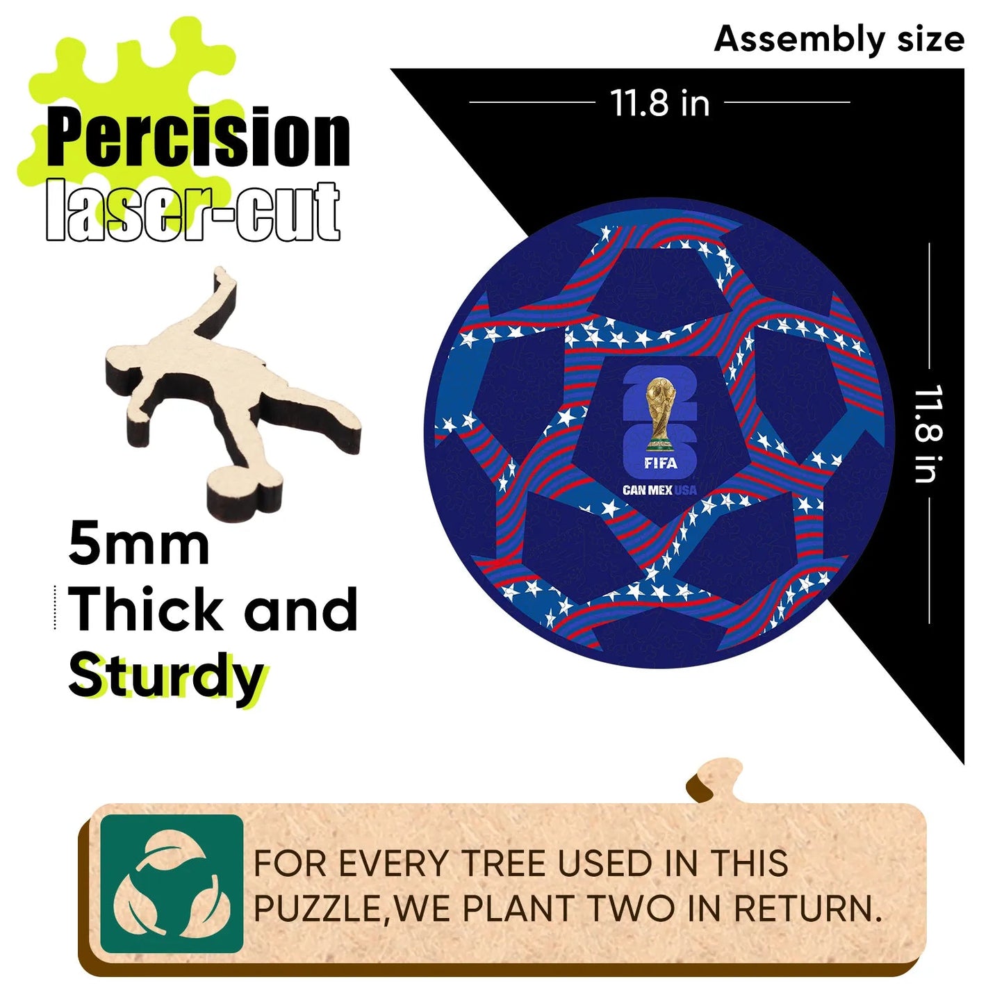World Cup 2026 USA Ball, FIFA Jigsaw Puzzle