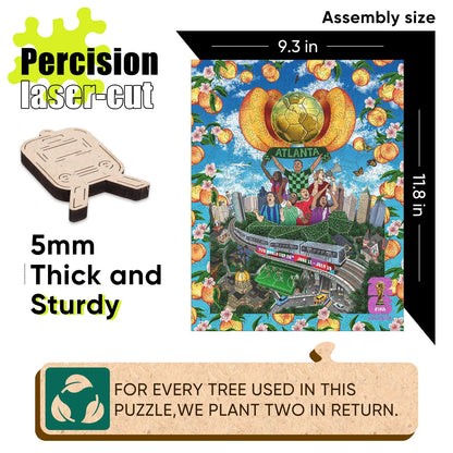 World Cup 2026 Atlanta Poster, FIFA Jigsaw Puzzle